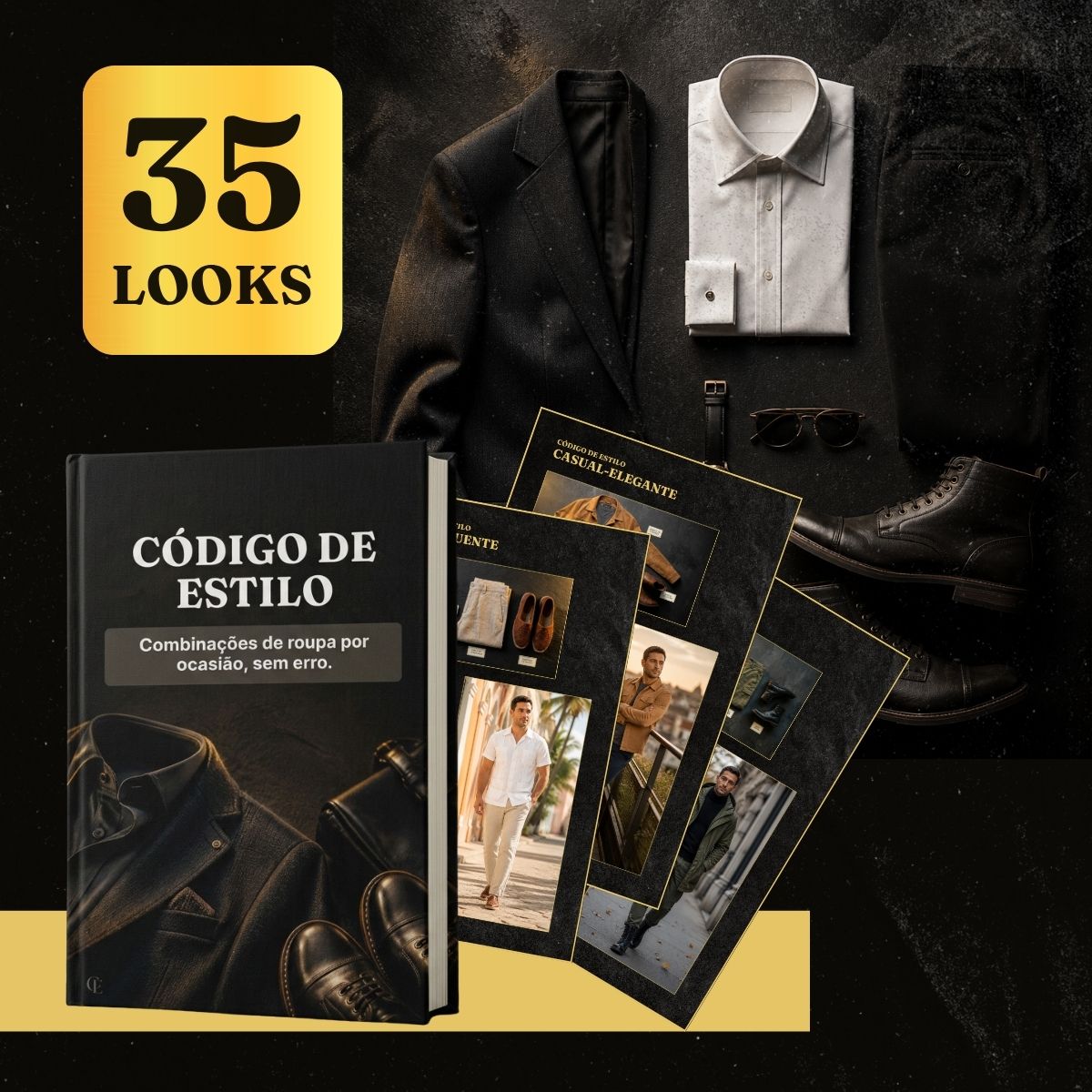 Combinações de roupa masculina por ocasião