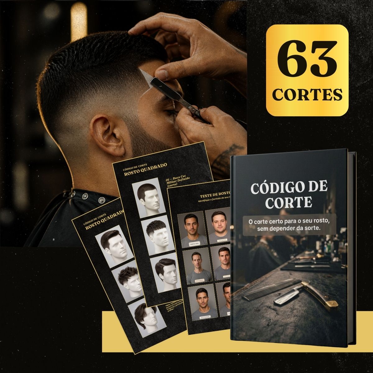 Corte de cabelo e visagismo masculino